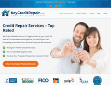 Tablet Screenshot of keycreditrepair.com